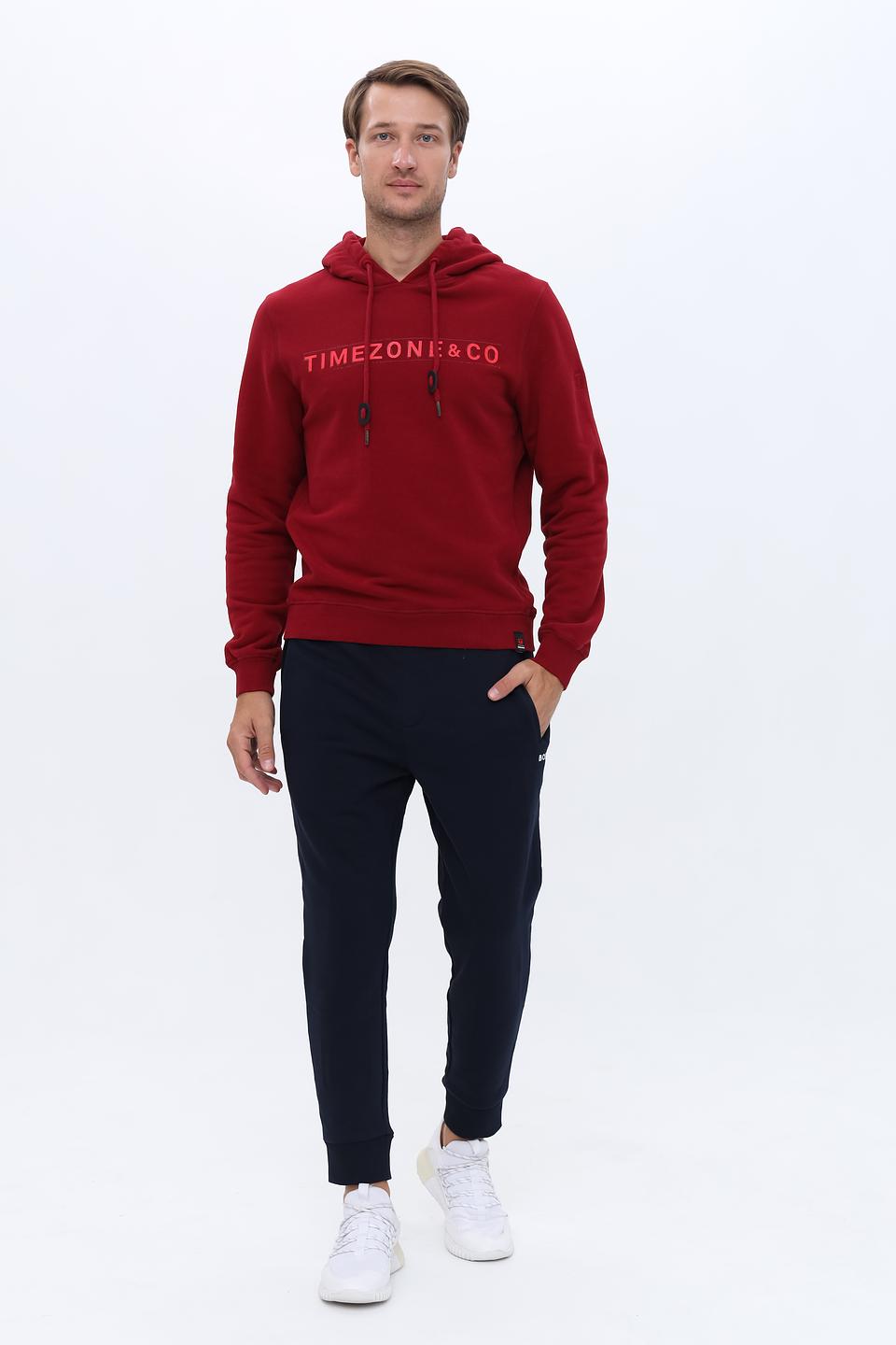 Толстовка Time Zone с логотипом красный