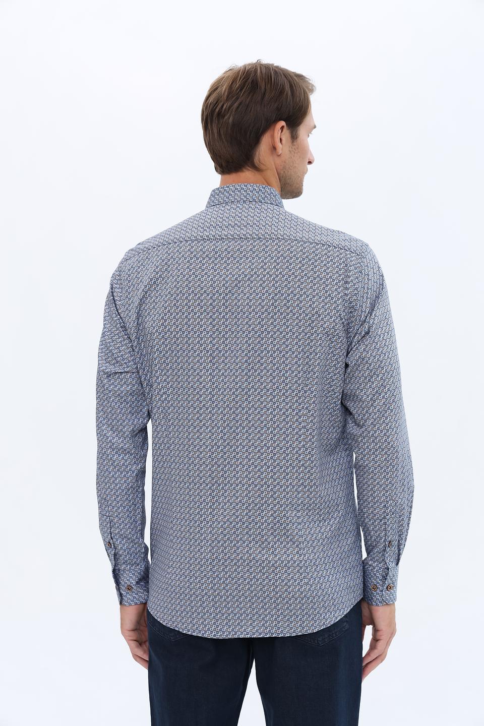 Рубашка Bugatti с принтом