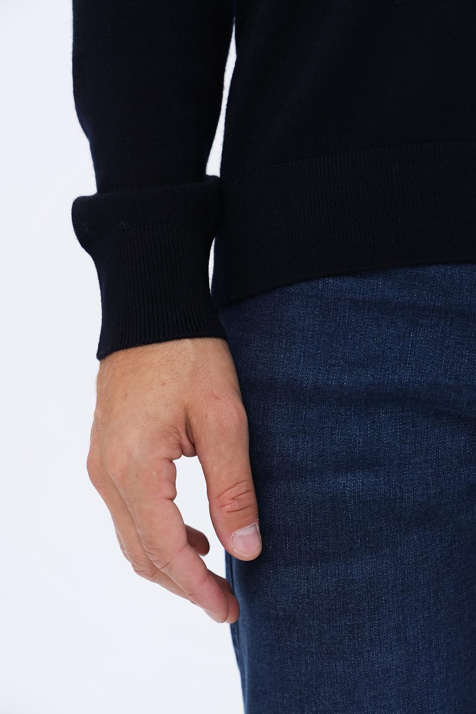 Джемпер Seidensticker V-образный тёмно-синий