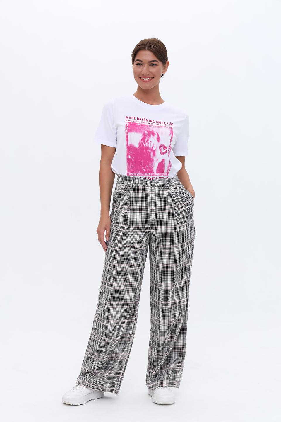 Брюки кл Tom Tailor в клетку