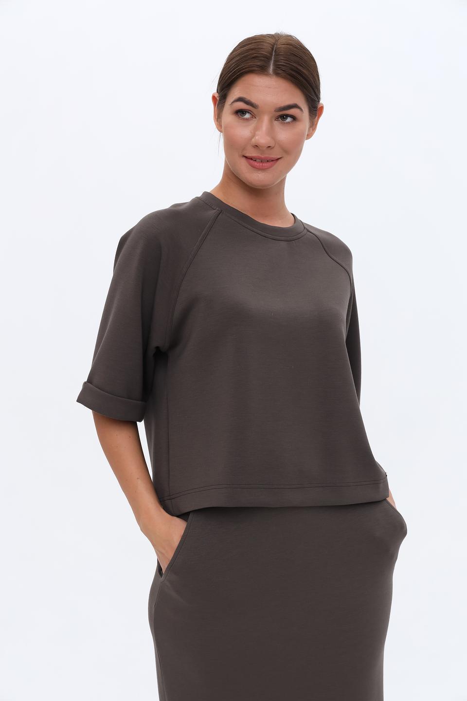 Пуловер Cinque женский коричневый