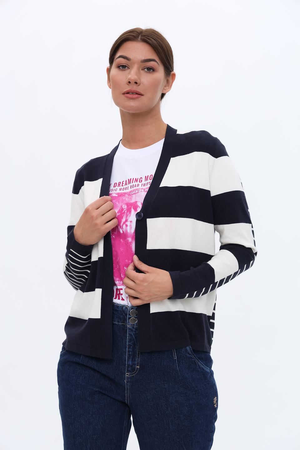 Кардиган Lebek в полоску