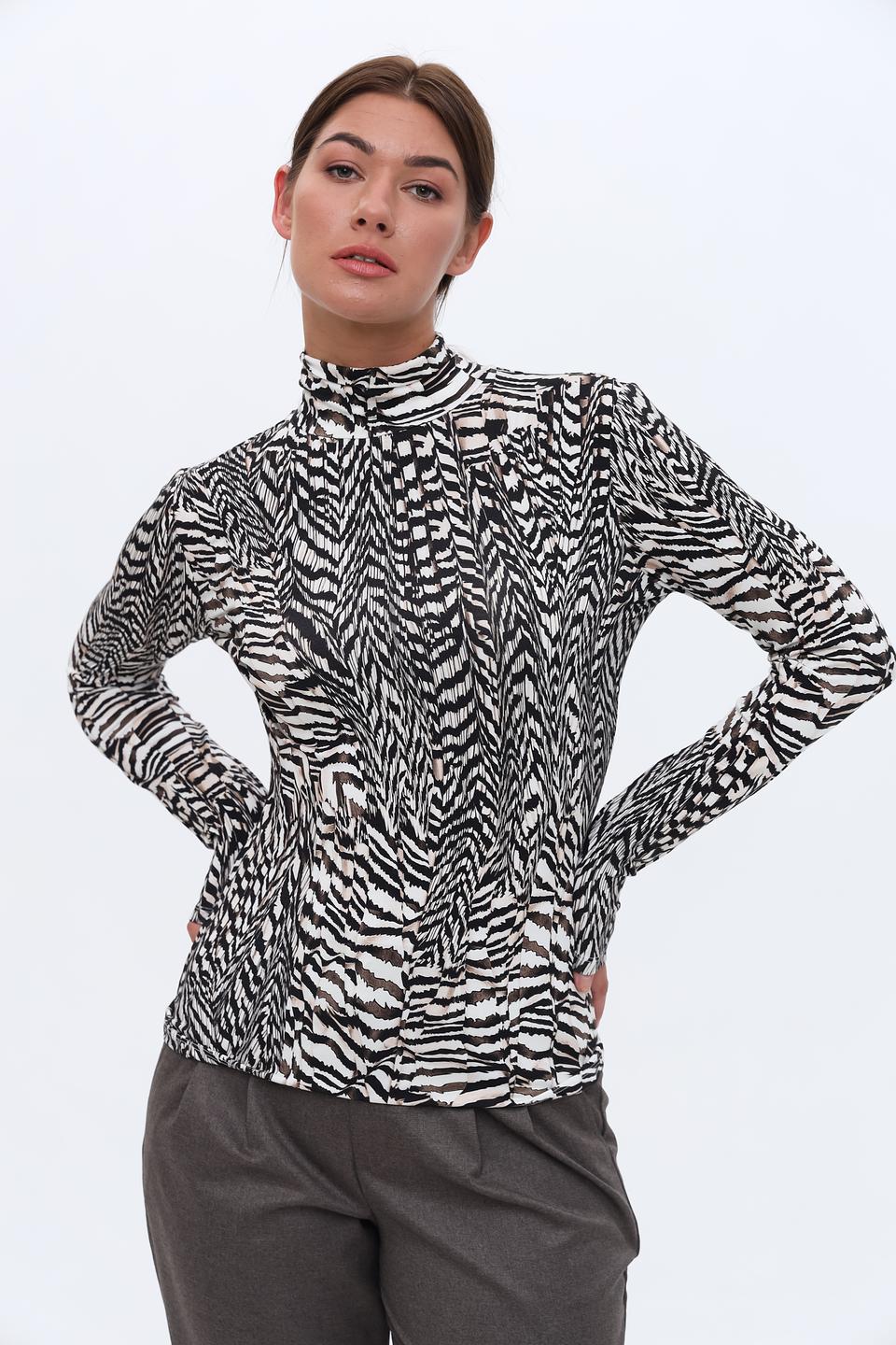 Водолазка Marc Aurel с принтом зебра