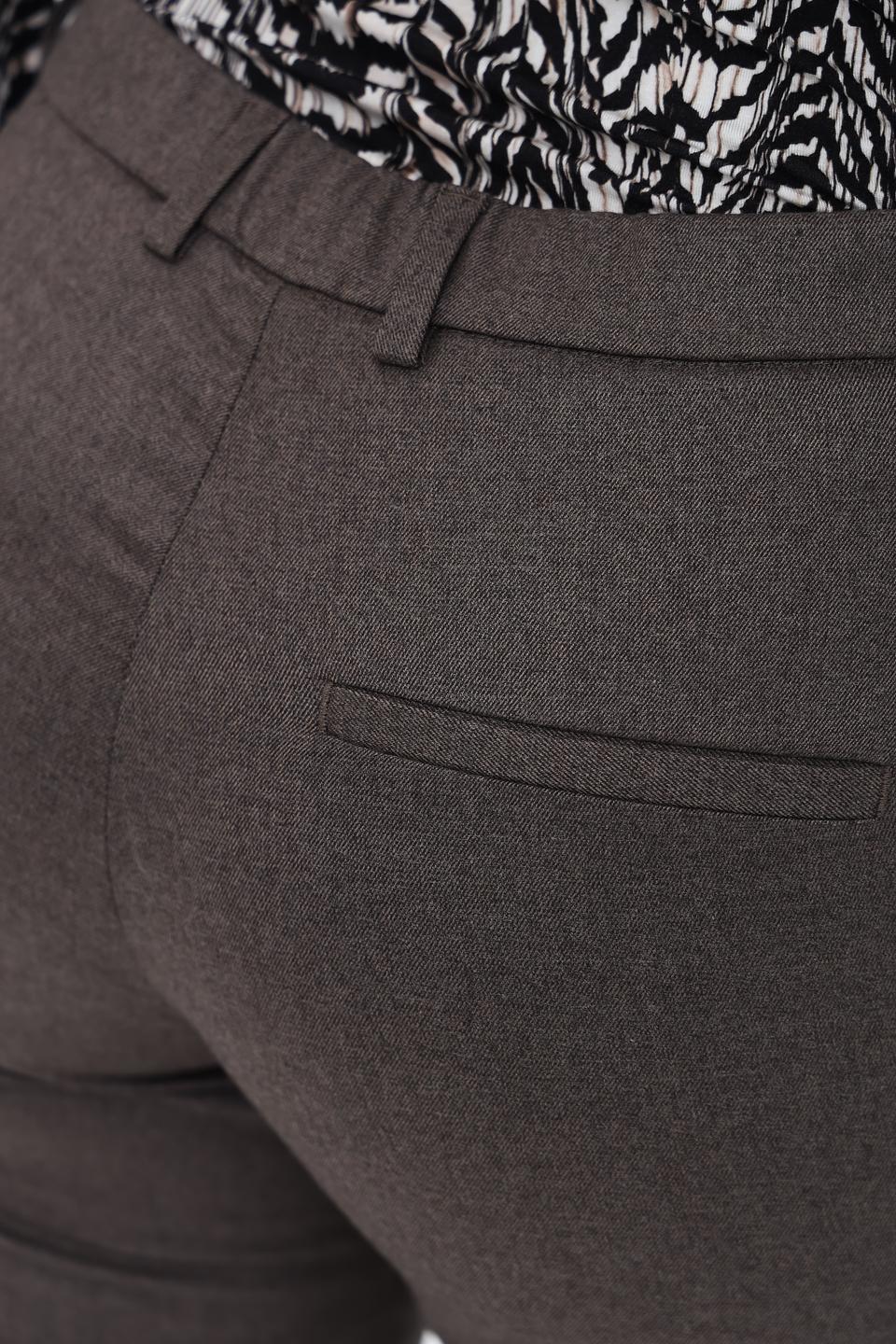 Брюки классические Oui серо-коричневые