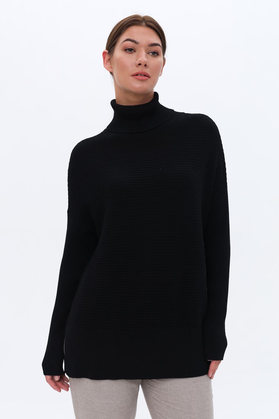 Пуловер Marc Aurel чёрный с горлом