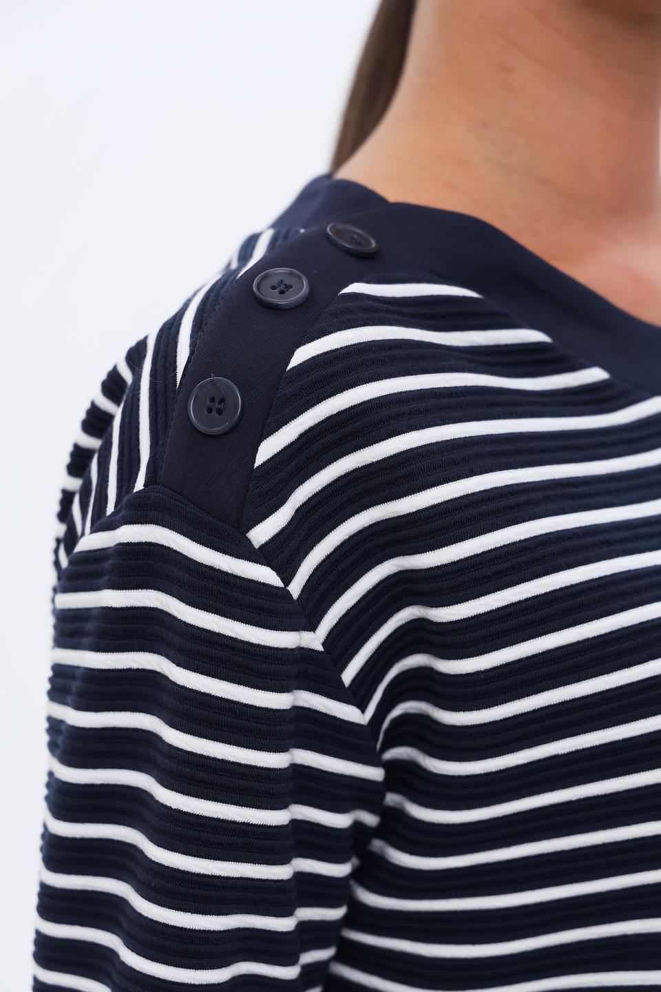 Пуловер Lebek в полоску