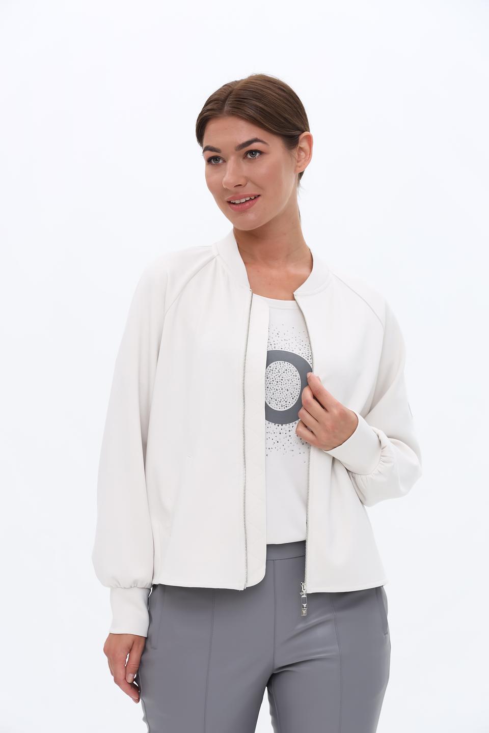 Жакет Monari бомбер молочный