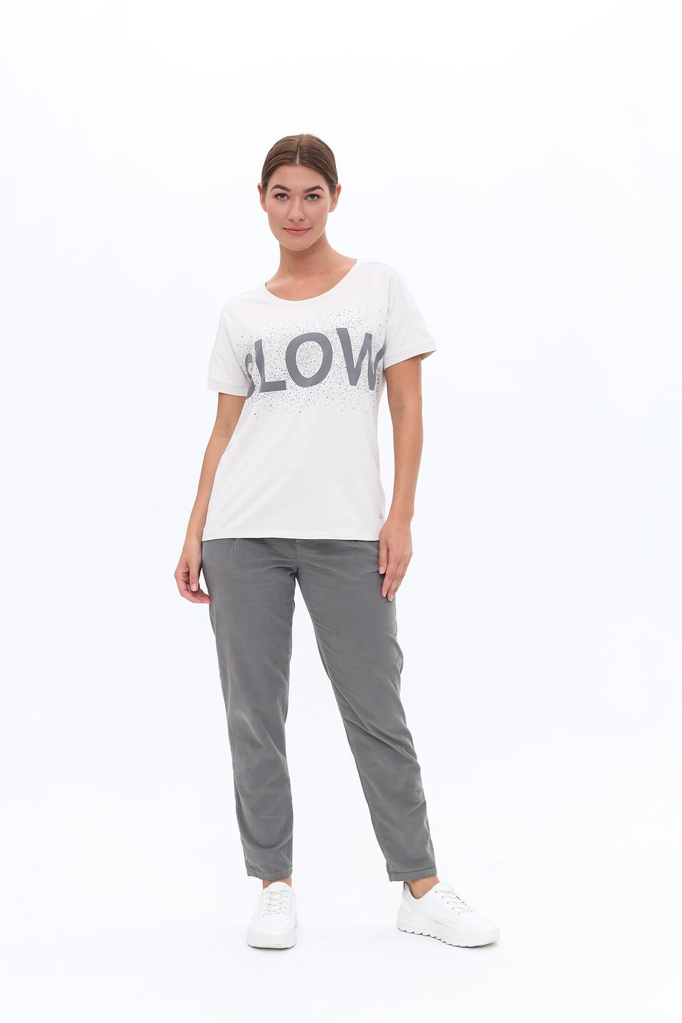 Футболка Monari с надписью Glow белый