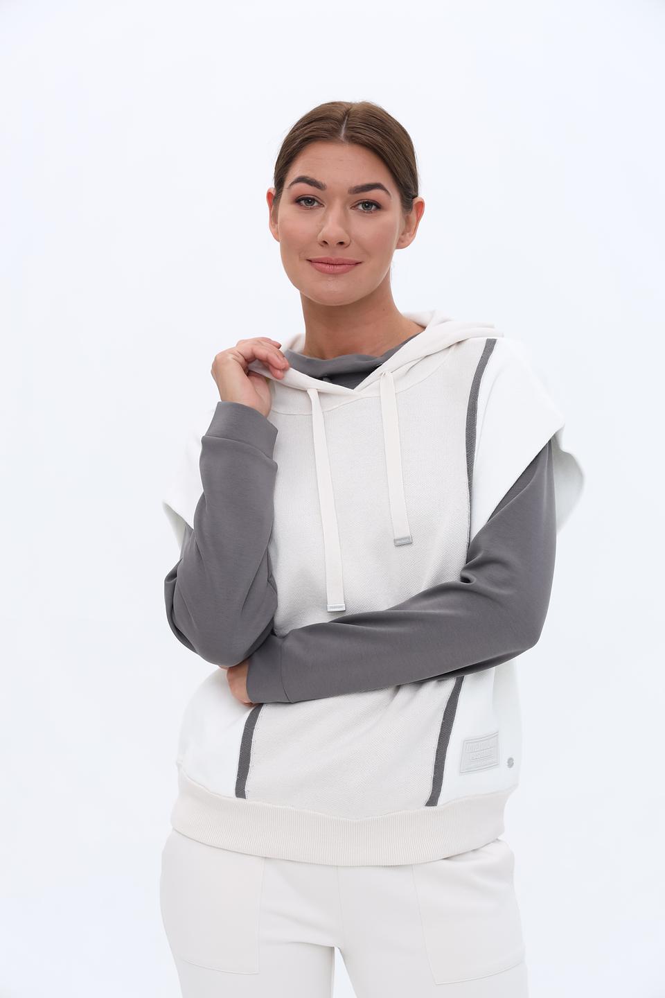 Жилет Monari с капюшоном серый