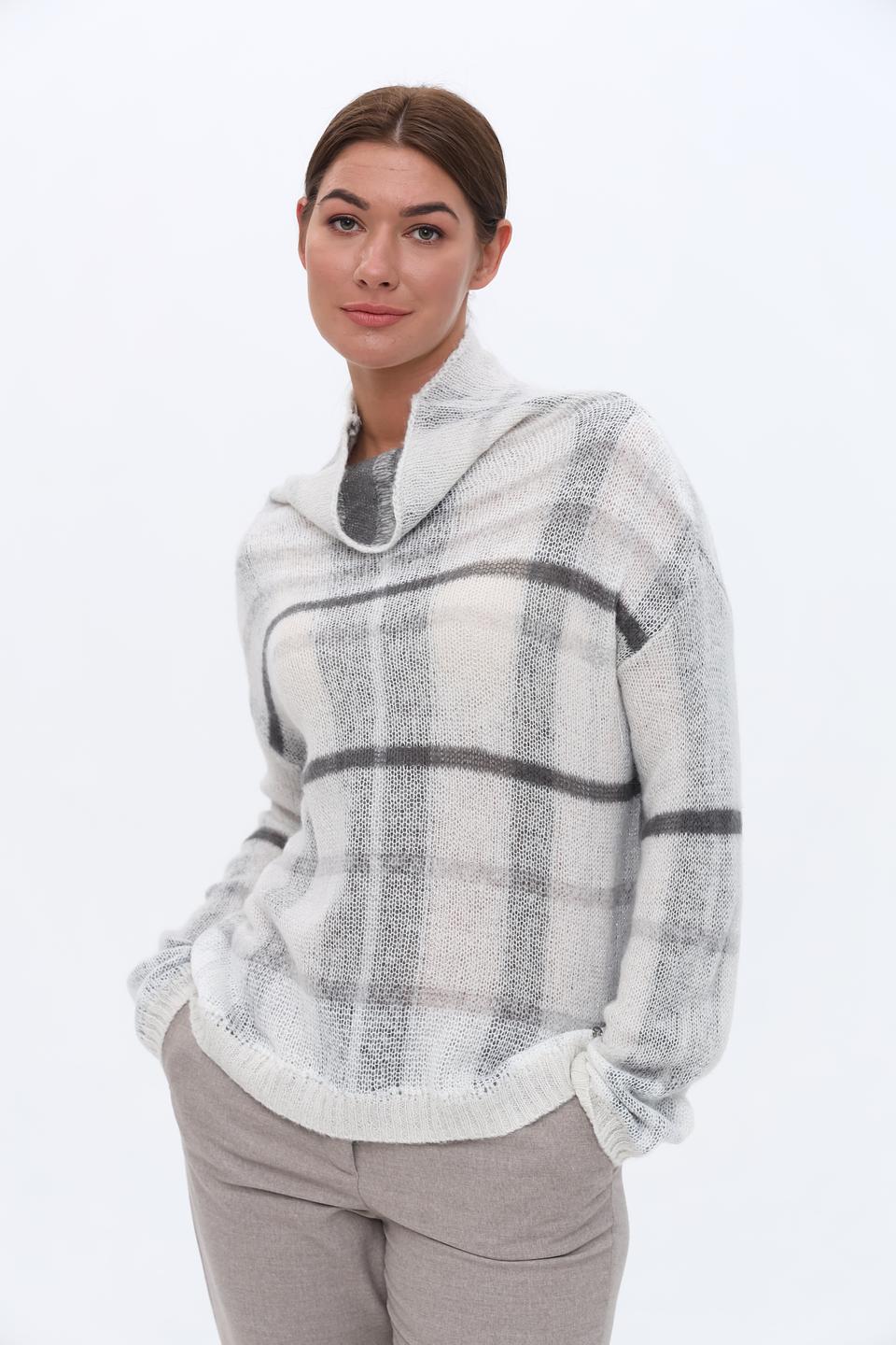 Пуловер Monari в клетку