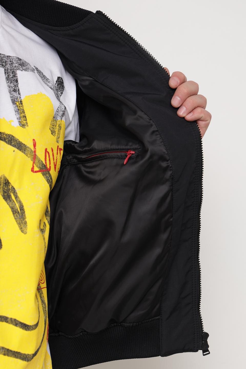 Куртка-бомбер Hugo с принтом чёрный