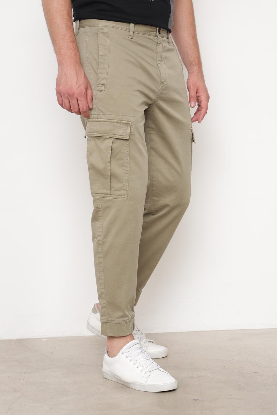 Брюки карго Boss Orange хаки