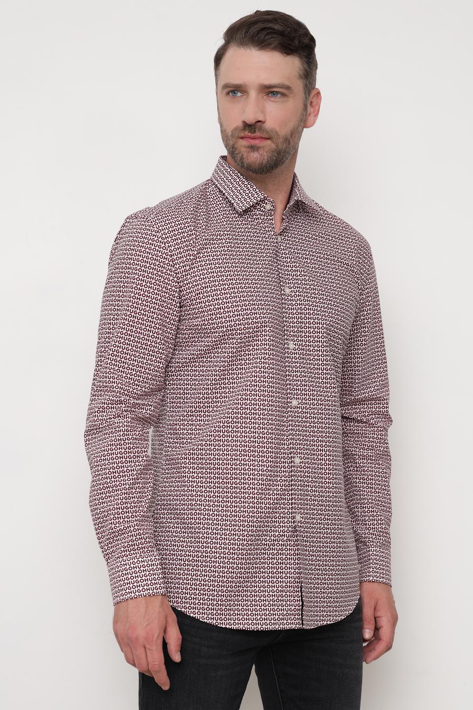 Рубашка Hugo с геометрическим принтом