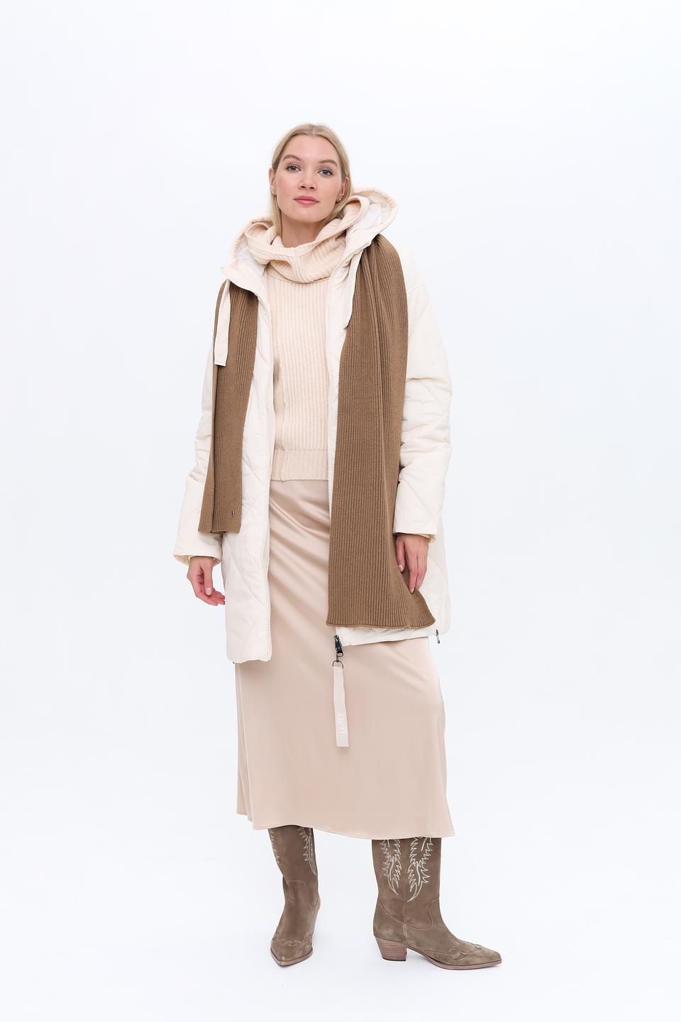 Шарф Coccinelle коричневый