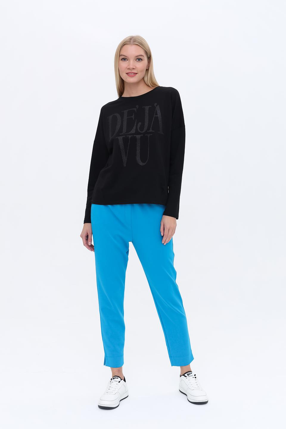 Пуловер Margittes с надписью чёрный