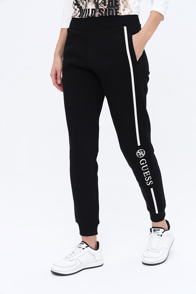Спортивные брюки Guess с полосой чёрные
