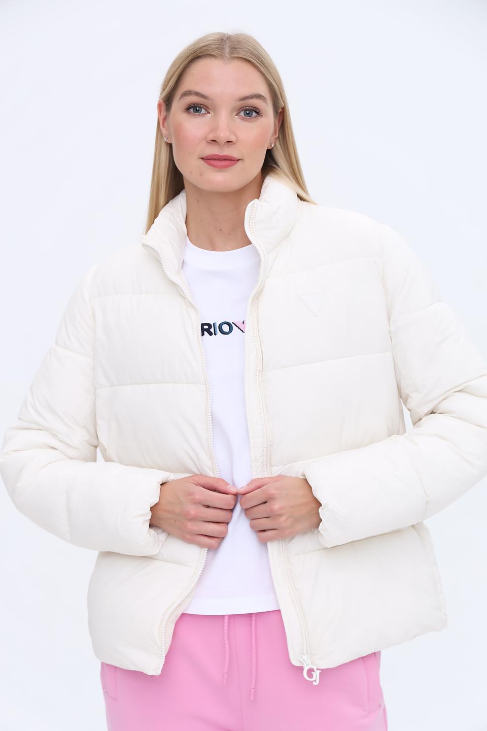 Куртка Guess жен. стеганая бежевая