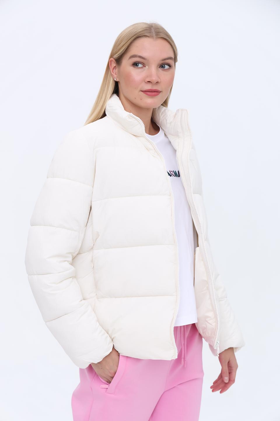 Куртка Guess жен. стеганая бежевая