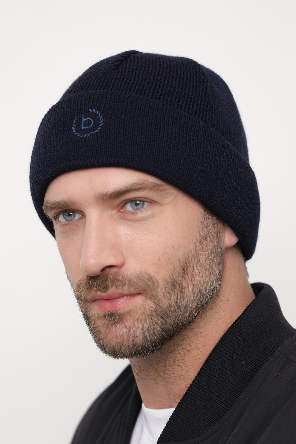 Шапка Bugatti ACC тёмно-синяя