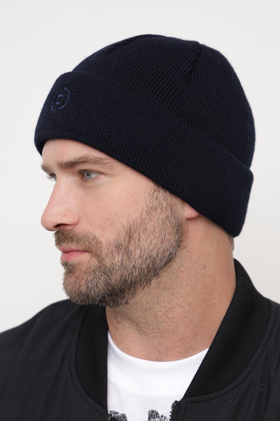 Шапка Bugatti ACC тёмно-синяя