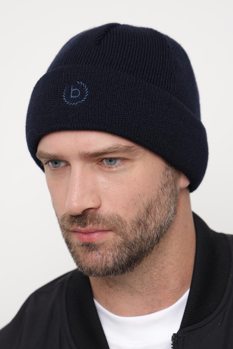 Шапка Bugatti ACC тёмно-синяя