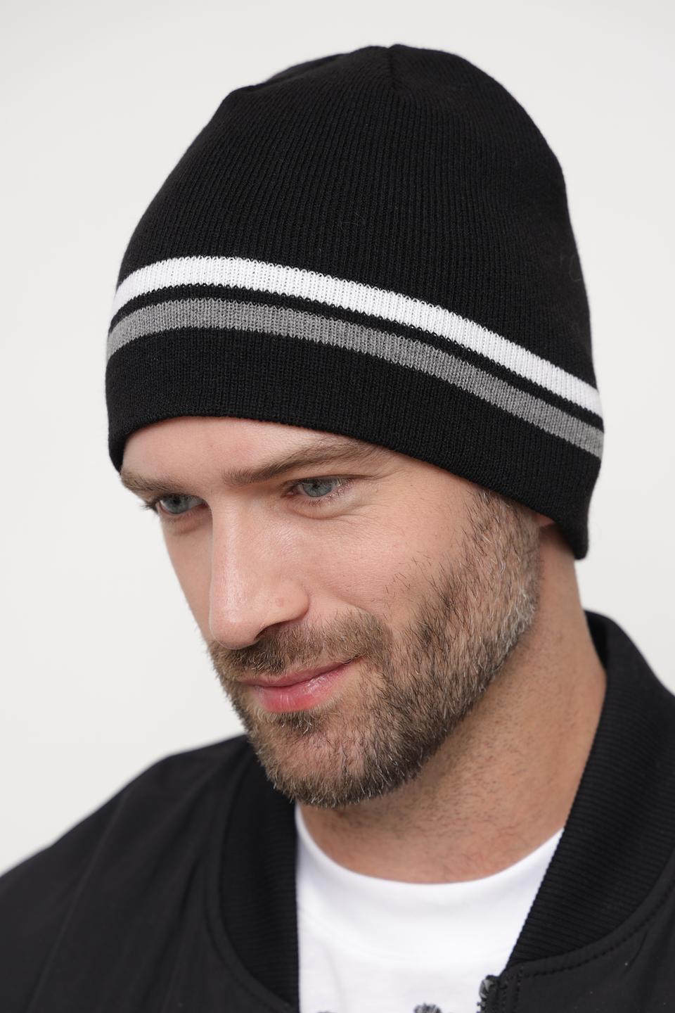 Шапка Wegener чёрная с полосами