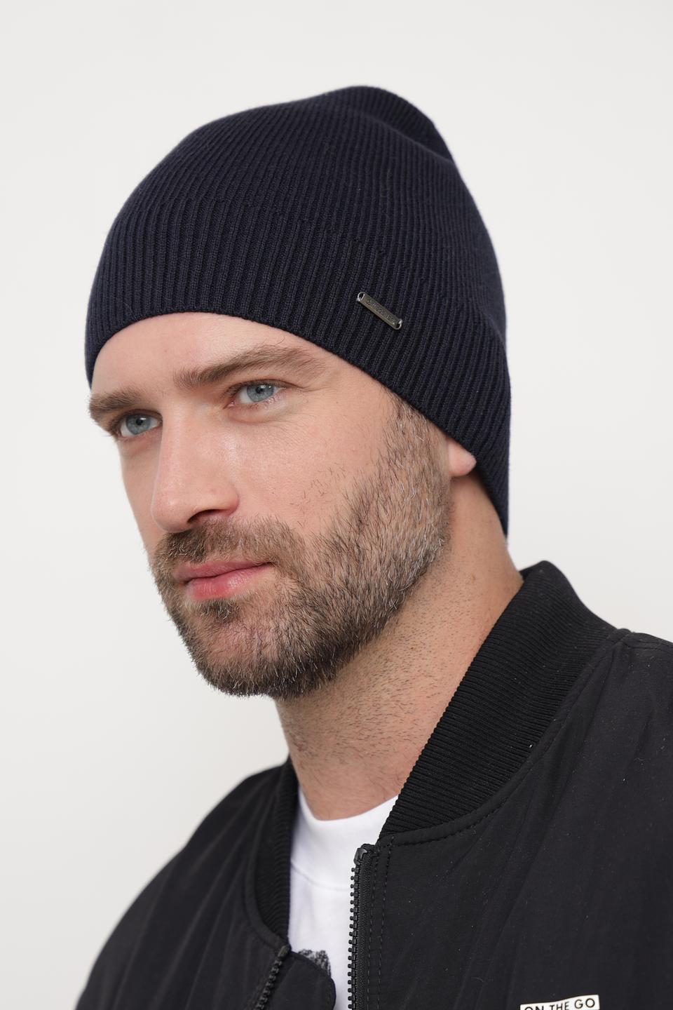 Шапка Wegener мужская тёмно-синяя