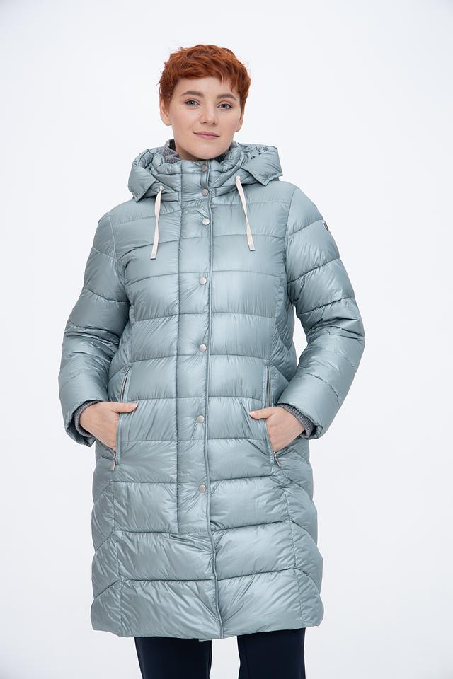 Пальто Milestone стеганое голубое
