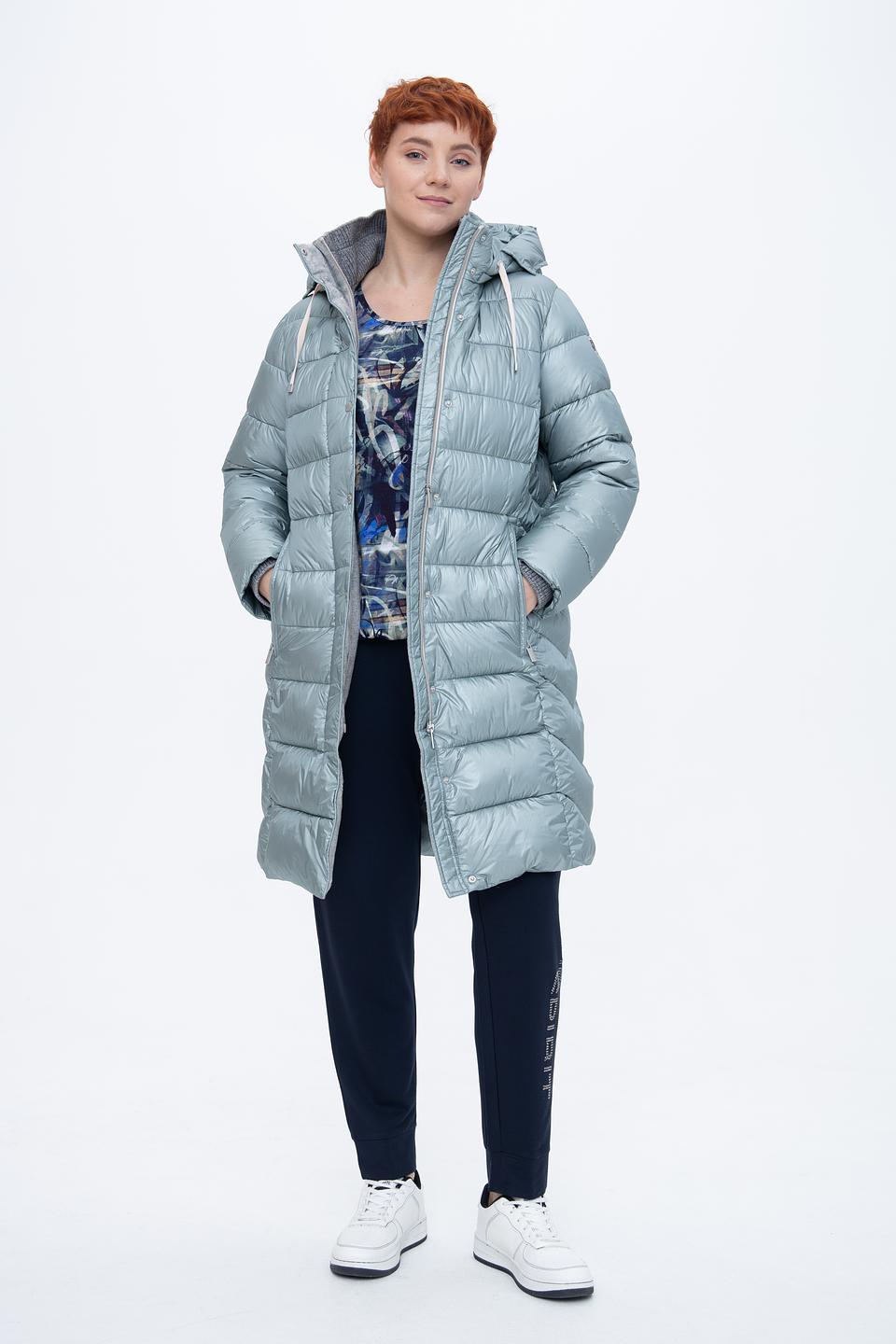 Пальто Milestone стеганое голубое