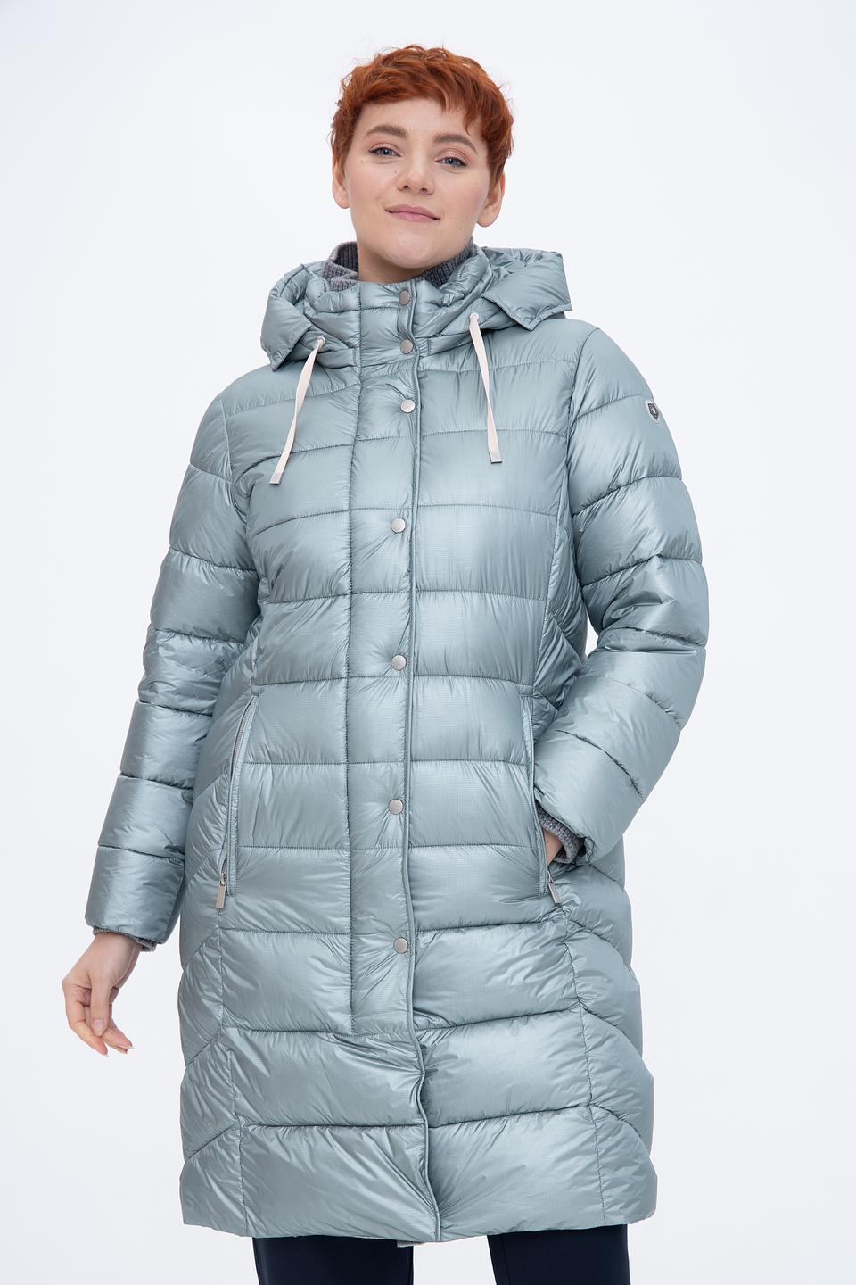 Пальто Milestone стеганое голубое