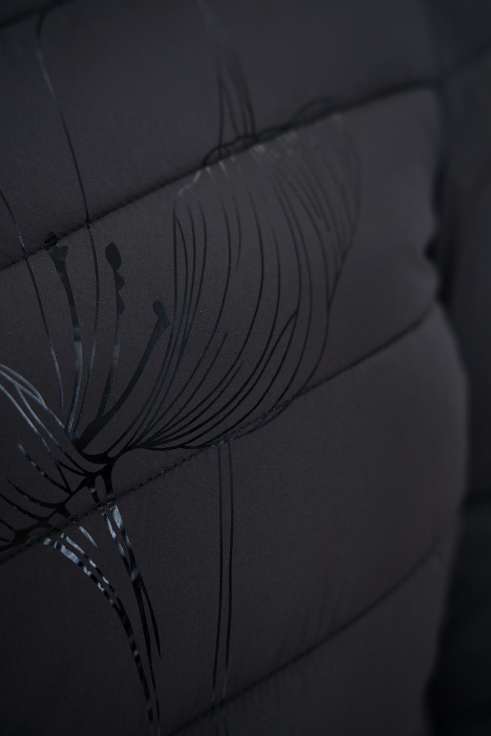 Пальто District стеганое чёрное