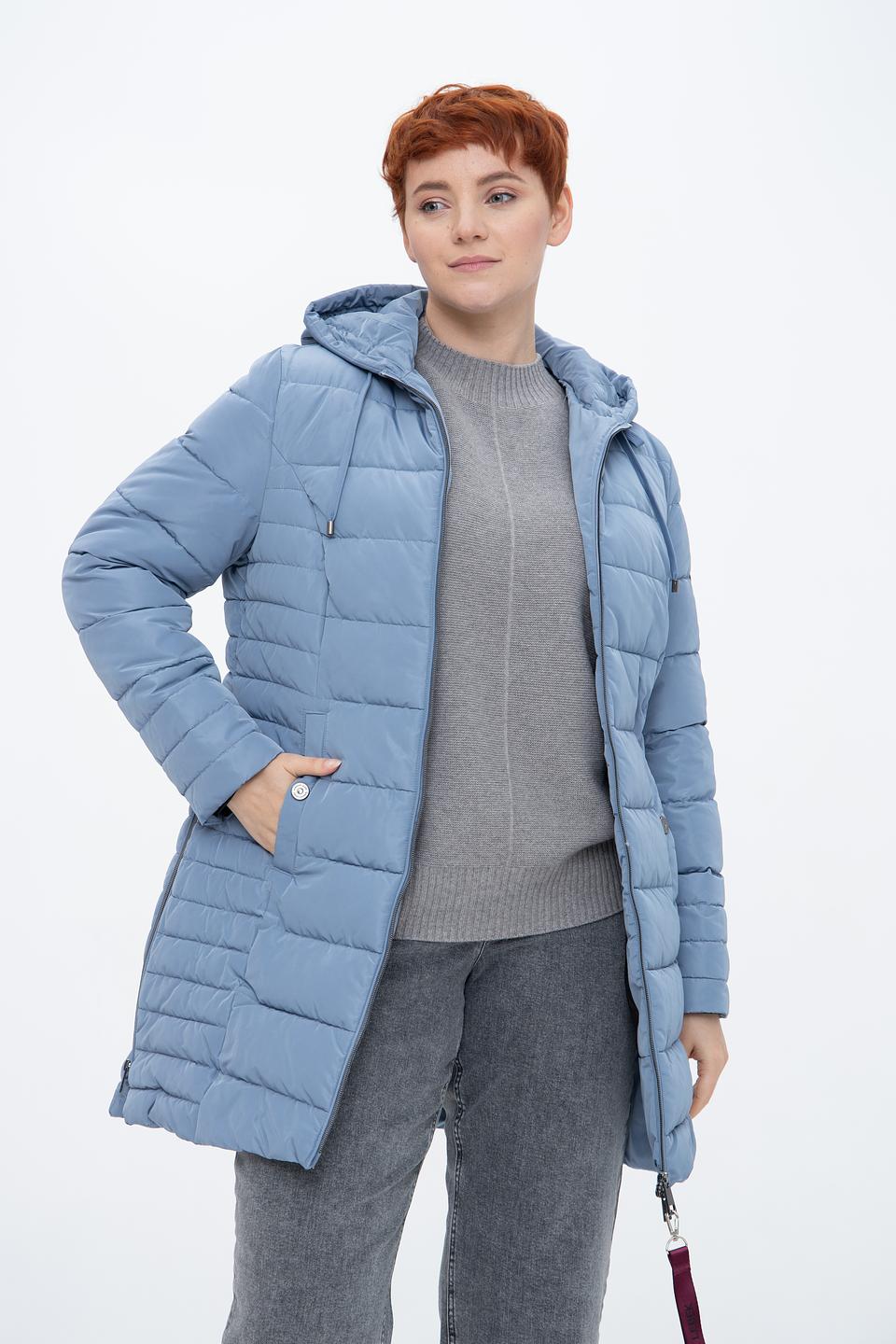 Куртка Lebek стеганая голубая
