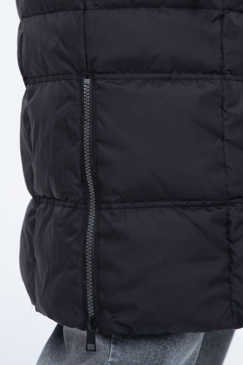 Пальто Lebek стеганое чёрное