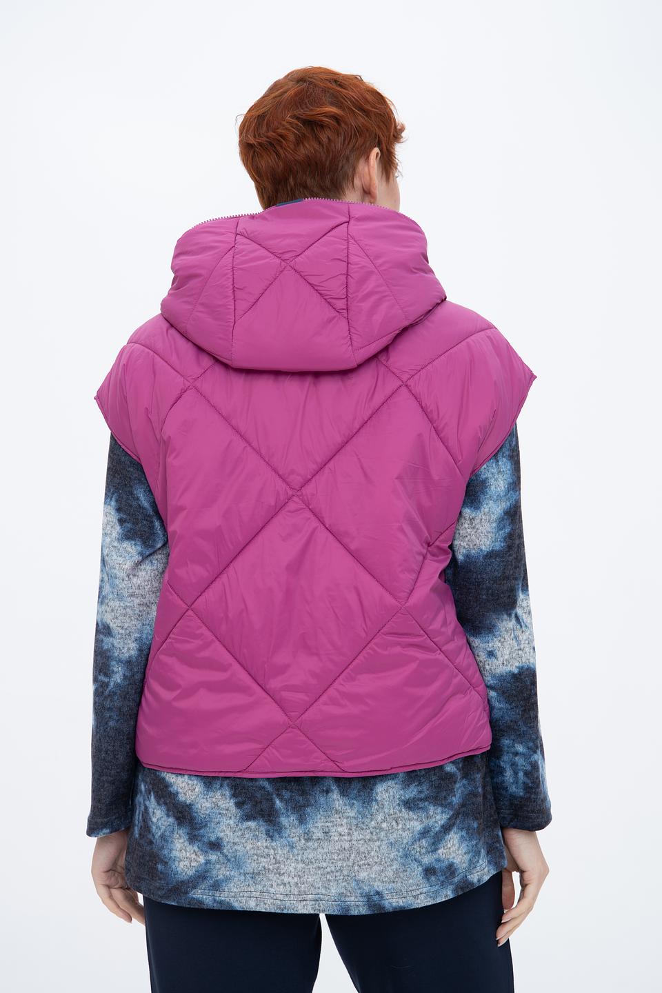 Жилет Lecomte стеганый фуксия