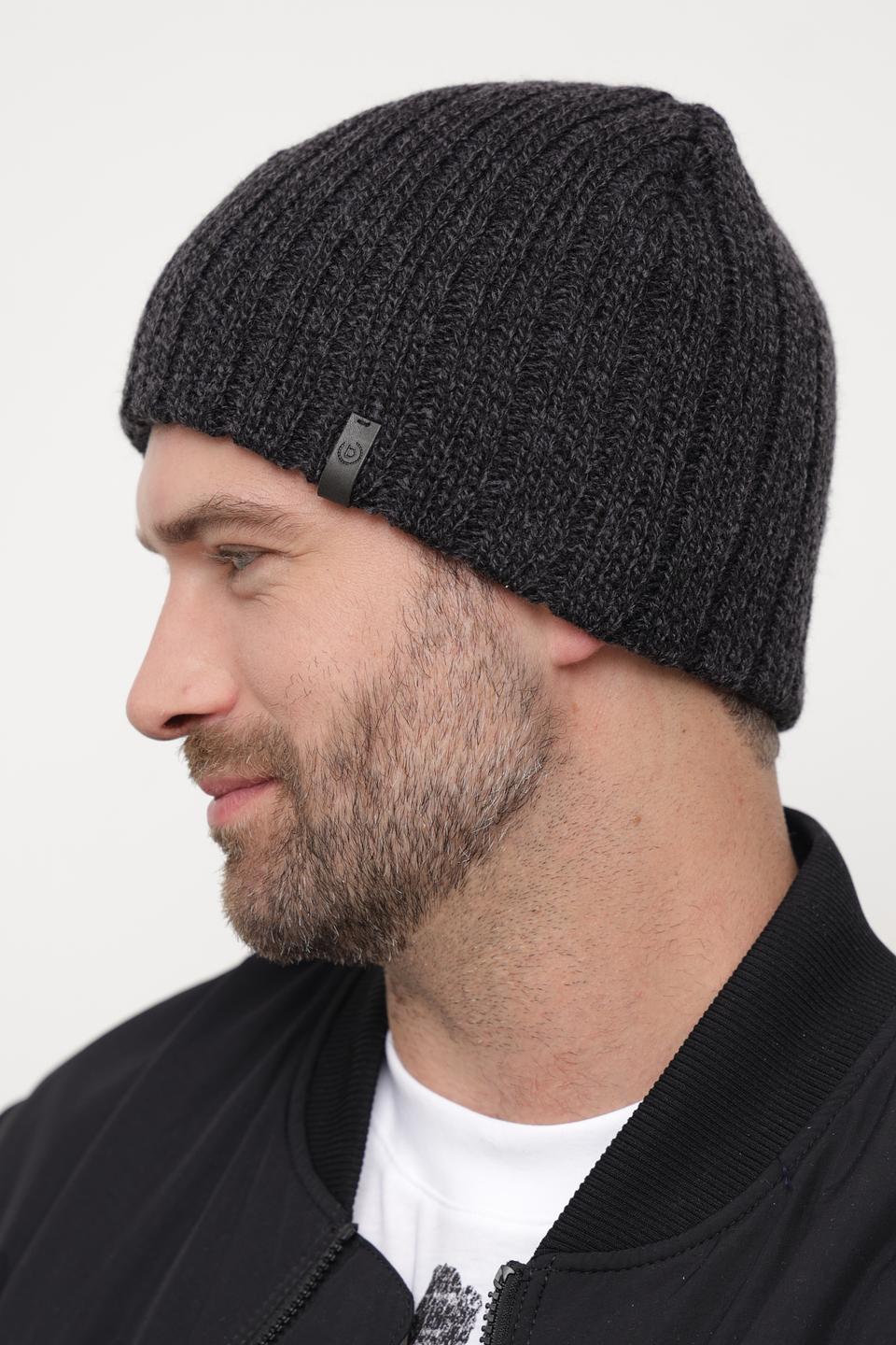 Шапка Bugatti ACC мужская графит