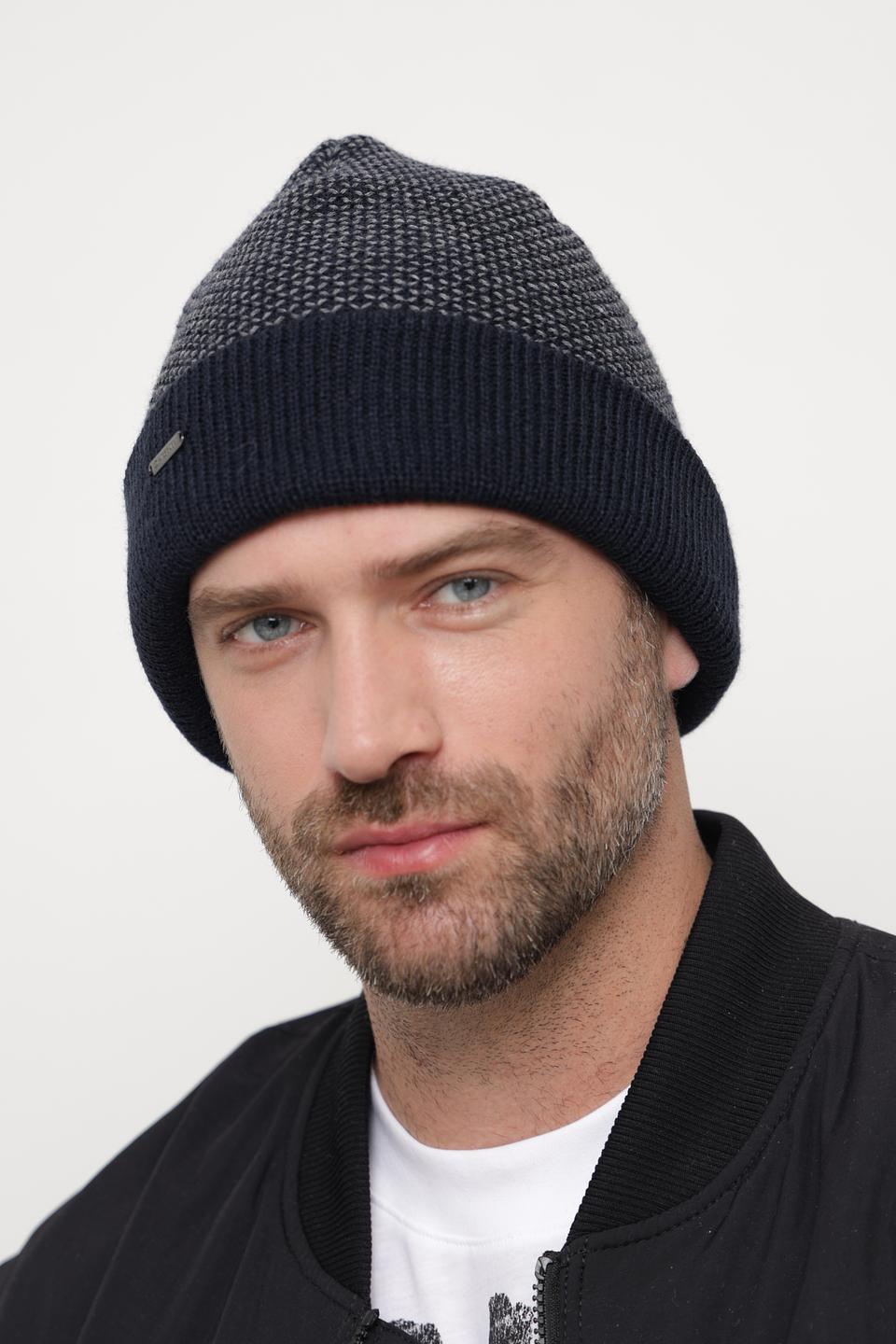 Шапка Wegener мужская двухцветная