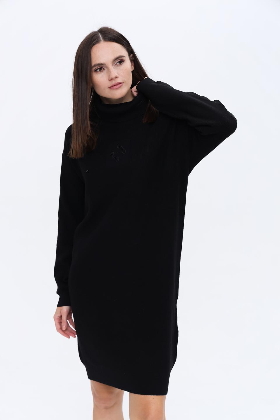 Платье Gaudi чёрное с логотипом