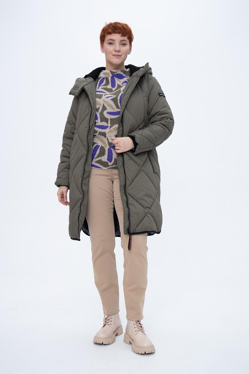 Пальто Frieda and Freddies стеганое хаки