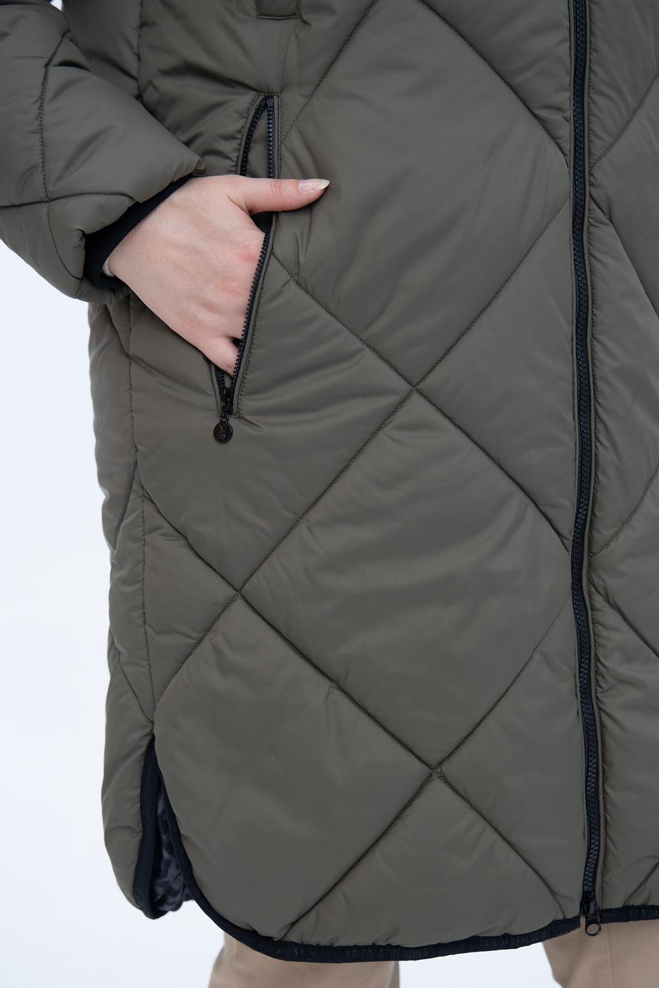 Пальто Frieda and Freddies стеганое хаки