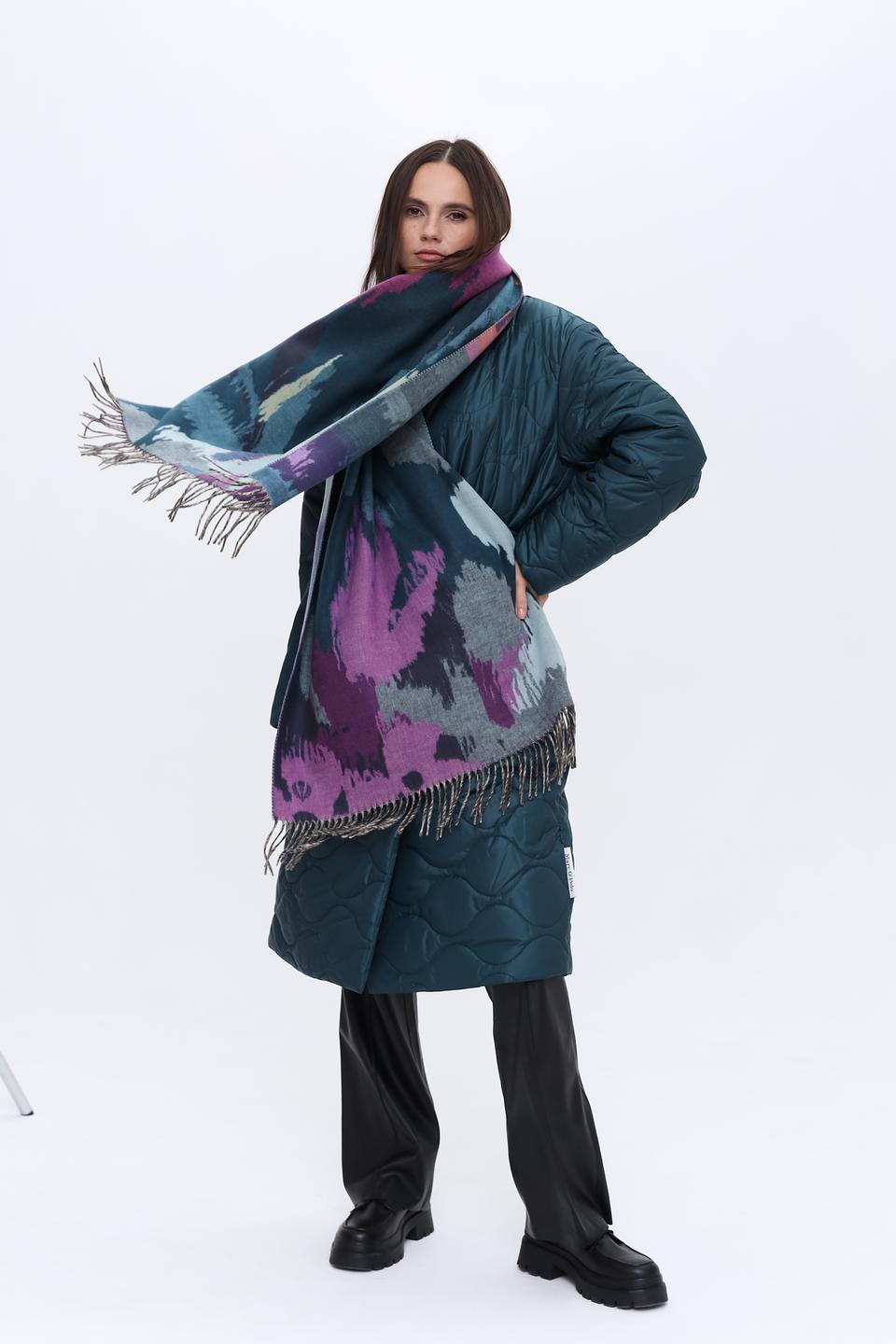 Шарф Fraas с абстрактным принтом