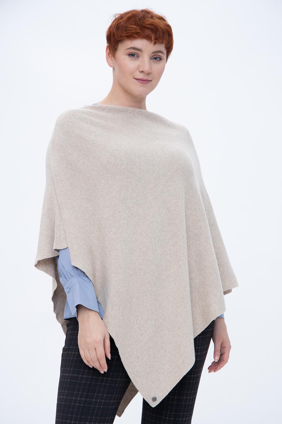 Пончо Fraas бежевое