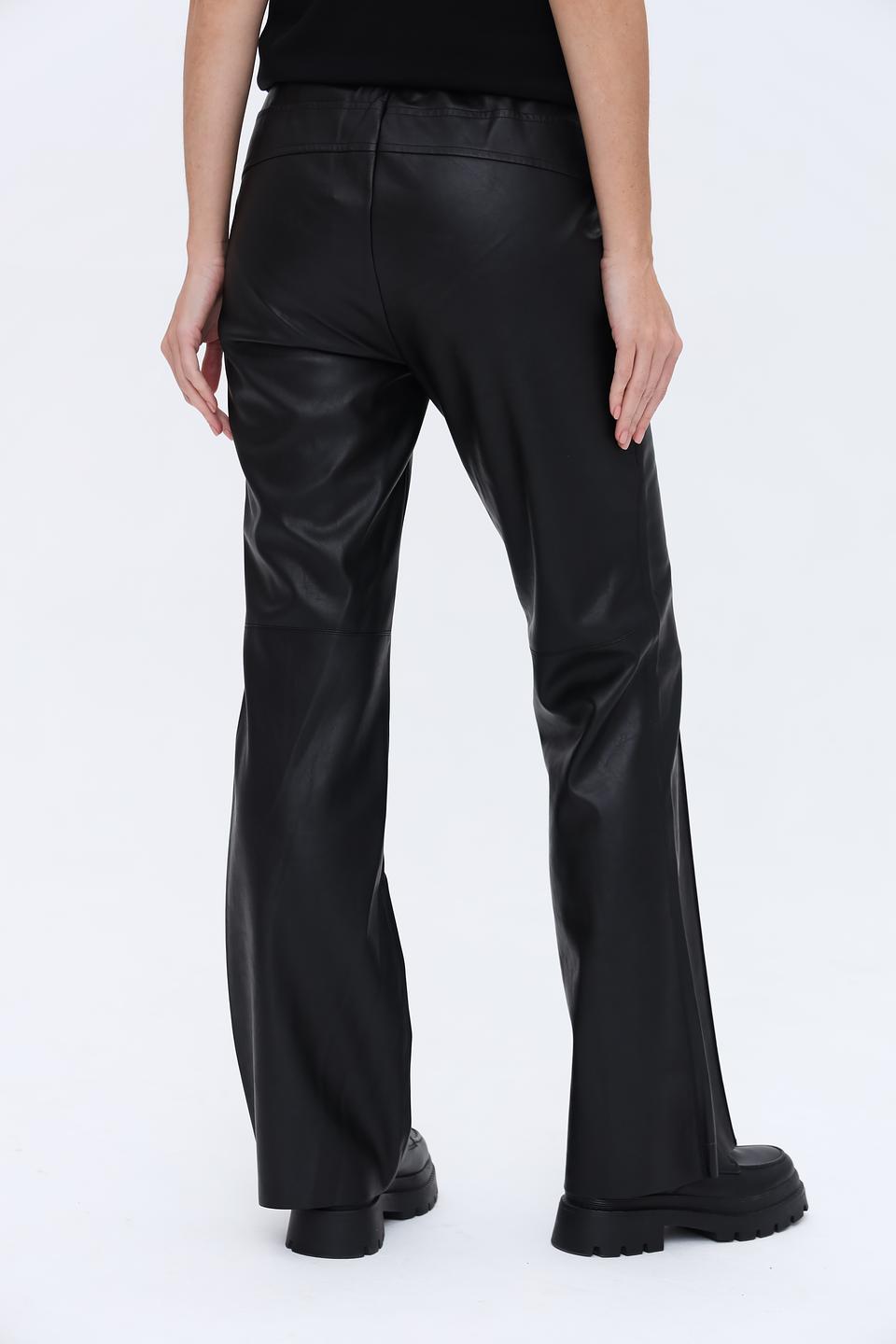 Брюки кожа Marc Aurel чёрные