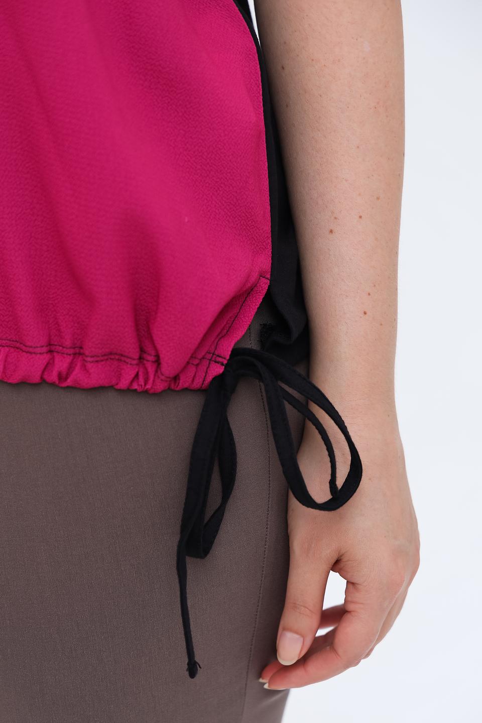 Блуза Samoon с принтом фуксия