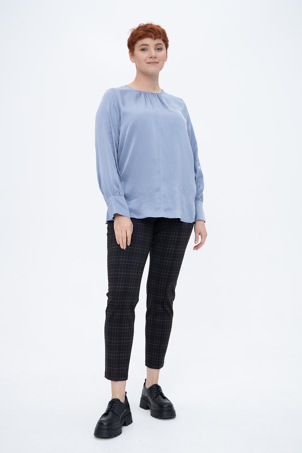 Блуза Gerry Weber голубая с рукавами-фонариками