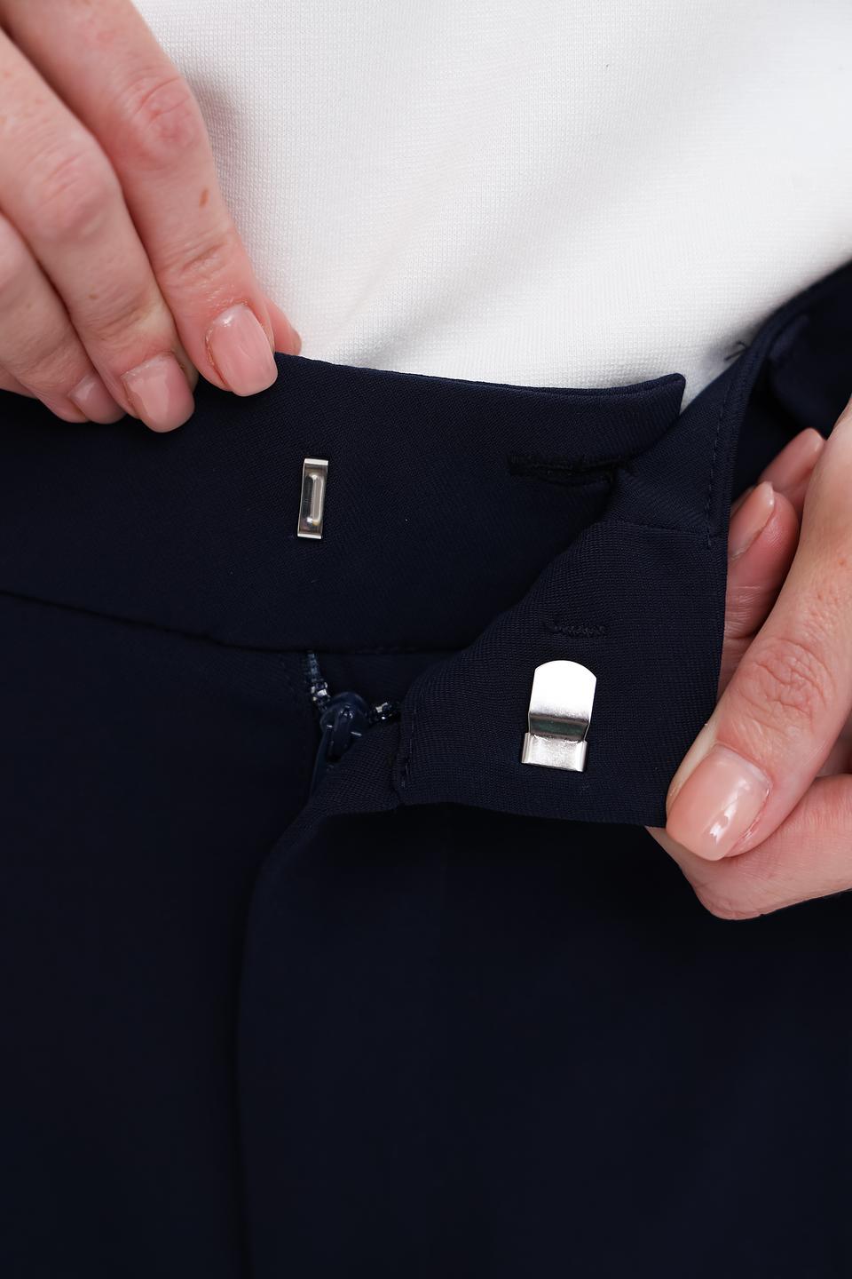 Брюки клёш Oui тёмно-синие