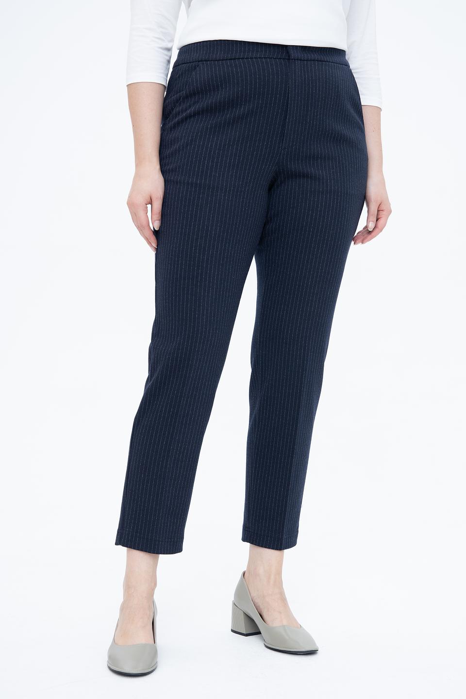 Брюки классические в полоску Oui