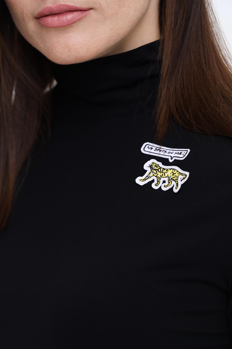 Водолазка Marc Cain с тигром чёрная