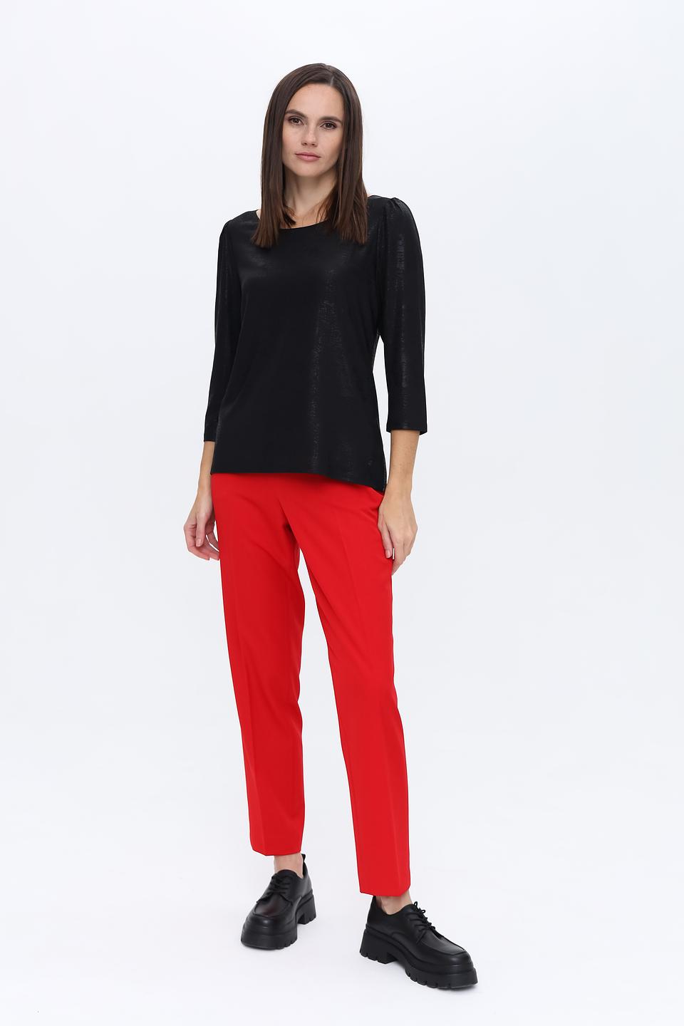 Лонгслив Monari чёрный с текстурой