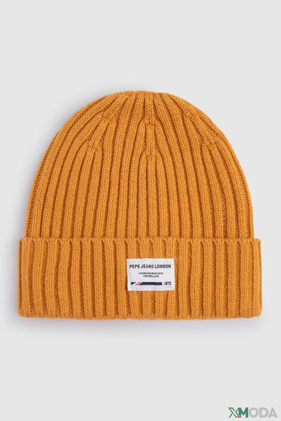 Шапка Pepe Jeans London горчичная