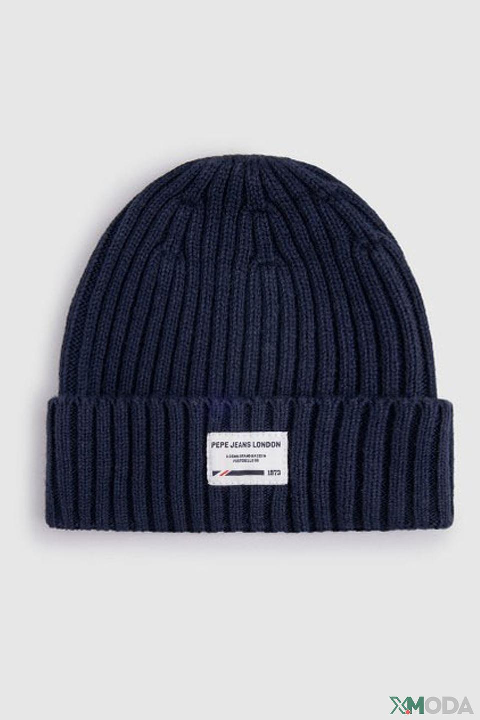 Шапка Pepe Jeans London синяя